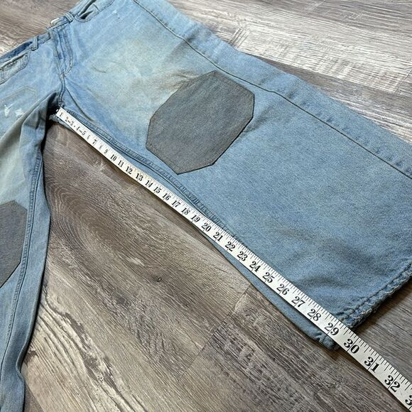 BDG Reworked Baggy Jeans | Grunge Patchwork Denim | Size 28 | 1527 - Picture 12 of 15